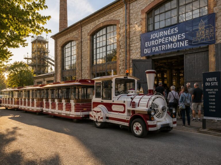 Petit train touristique pendant les Journées du patrimoine